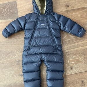 Patagonia Infant Hi-Loft Down Sweater Bunting (6m-12m) -  Navy